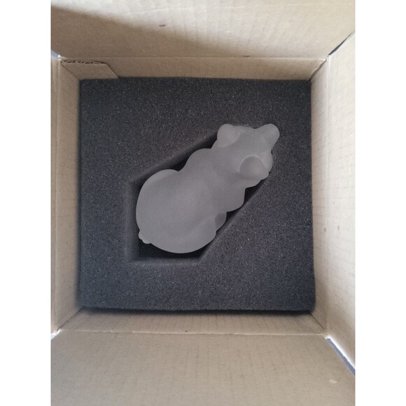 VTG NIB Princeton Gallery Crystal Small Pig Figurine Treasury Of Pigs Farmcore - Picture 12 of 14